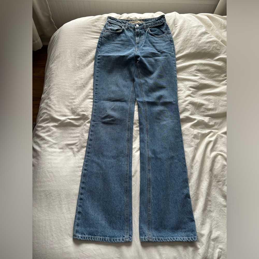 Grlfrnd the Melanie Women’s high rise boot cut jeans